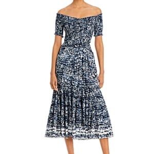 Poupette St Barth Printed Midi Length Dress